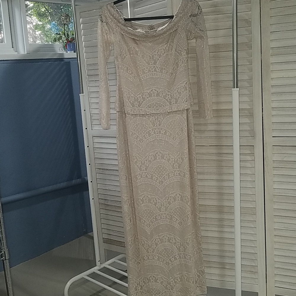 Cream, Champagne Colored Dress